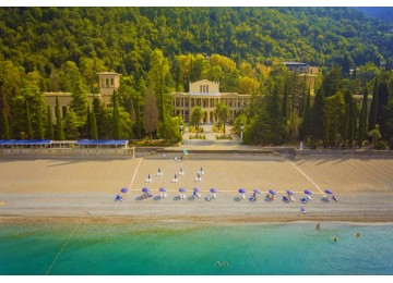 Собственный пляж| Парк-отель «Амра| Amra Park Hotel & SPA» | Абхазия, Гагра